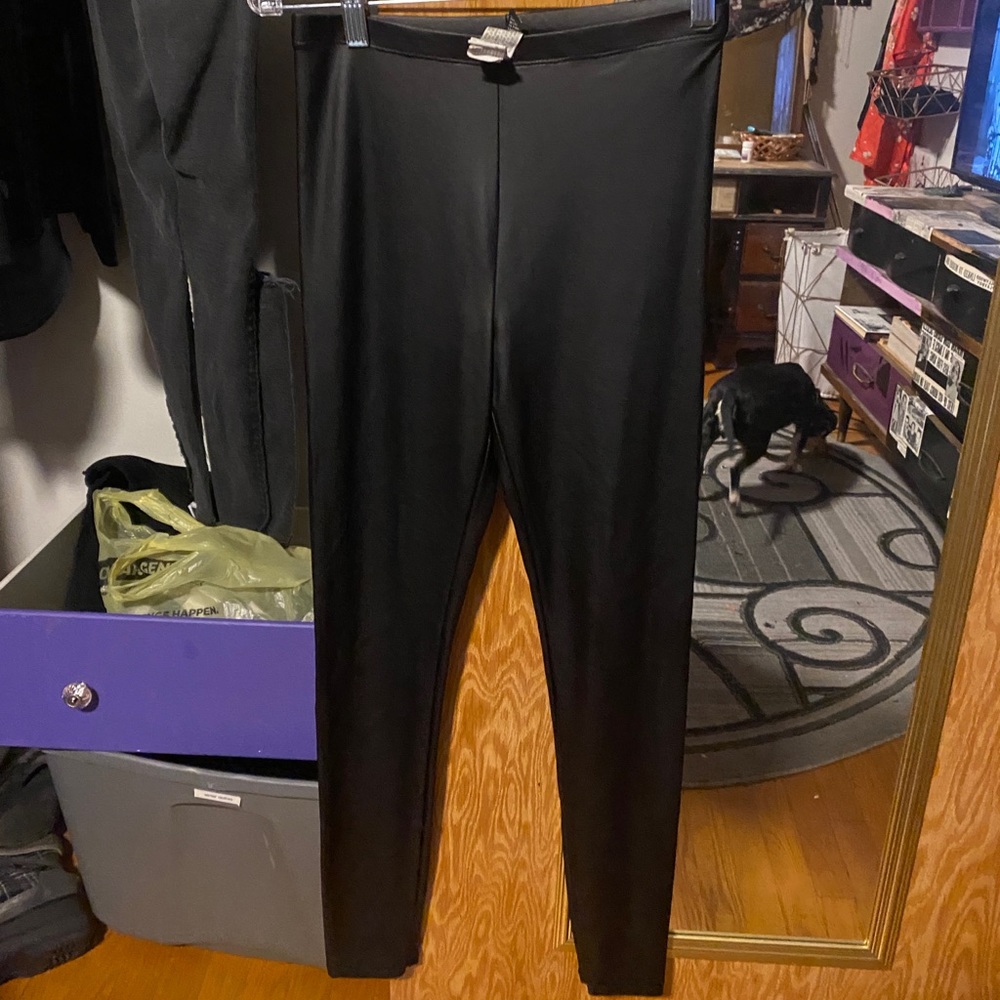 Pleather leggings